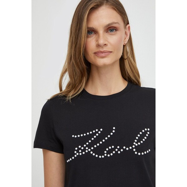 Karl Lagerfeld t-shirt bawełniany 236W1721