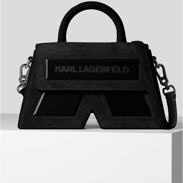 Karl Lagerfeld torebka zamszowa ICON K CROSSBODY SUEDE 230W3176