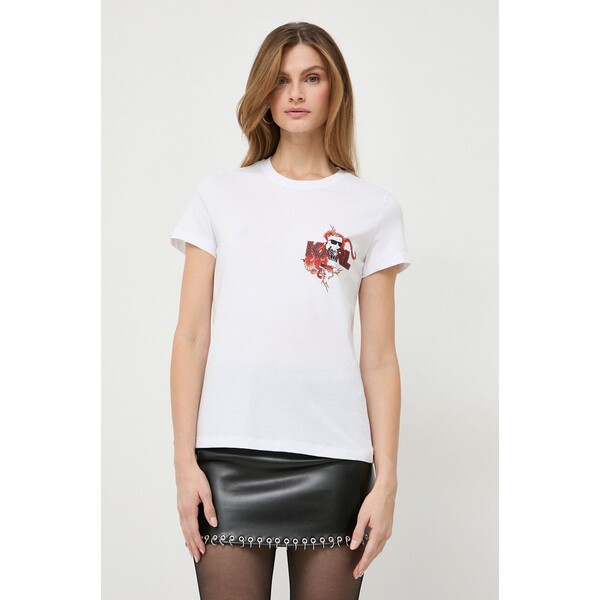Karl Lagerfeld t-shirt bawełniany 240W1724