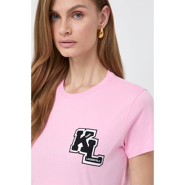 Karl Lagerfeld t-shirt bawełniany 240W1714
