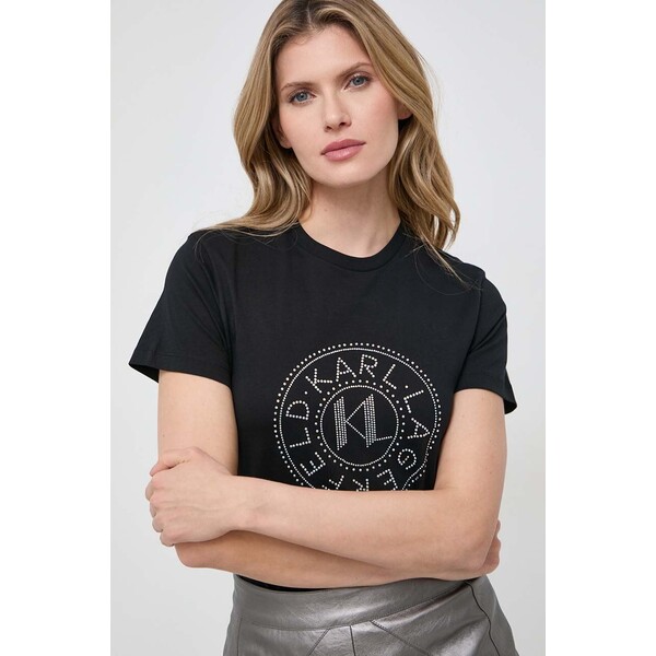 Karl Lagerfeld t-shirt bawełniany 240W1700
