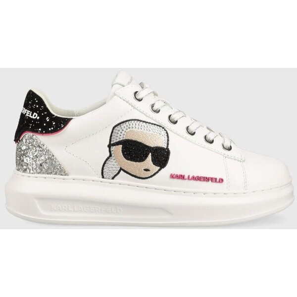 Karl Lagerfeld sneakersy skórzane KAPRI KC KL62570N.011