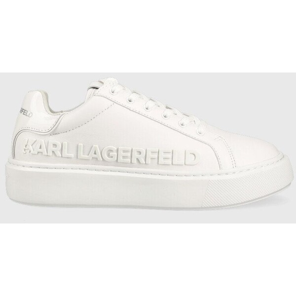 Karl Lagerfeld sneakersy skórzane MAXI KUP KL62210.01W