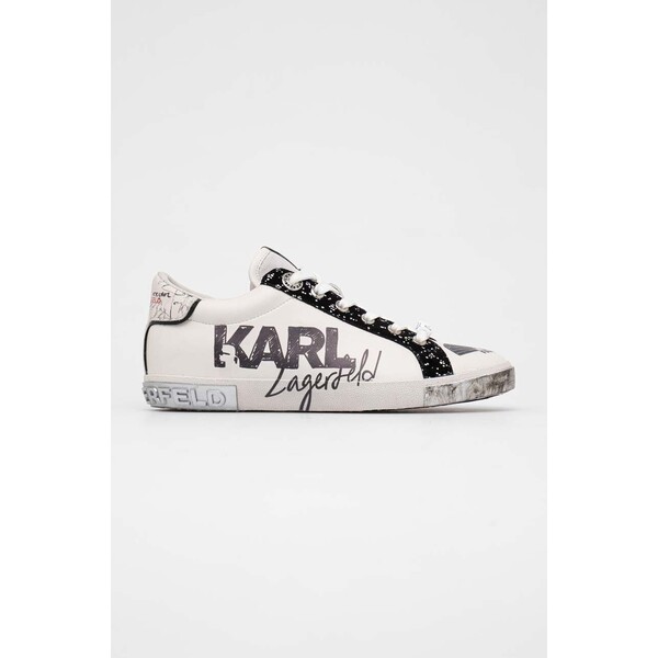 Karl Lagerfeld sneakersy skórzane SKOOL KL60111.010