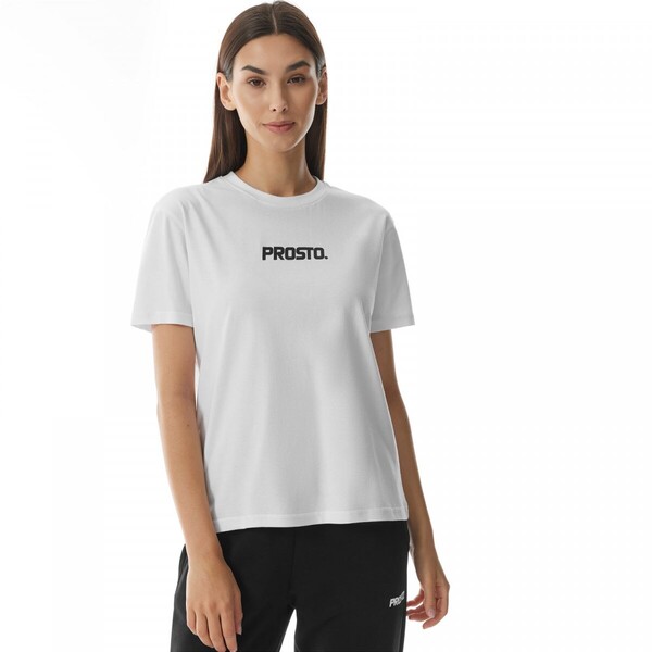 PROSTO Damski t-shirt basic Prosto Klazza - biały