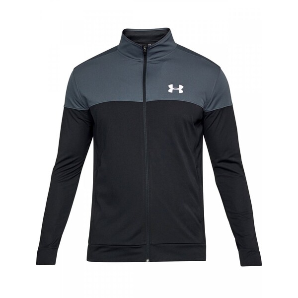 Męska kurtka treningowa UNDER ARMOUR SPORTSTYLE PIQUE TRACK JACKET - szara