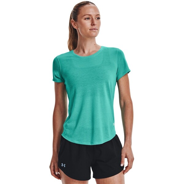 Damska koszulka do biegania UNDER ARMOUR UA Streaker SS - zielona