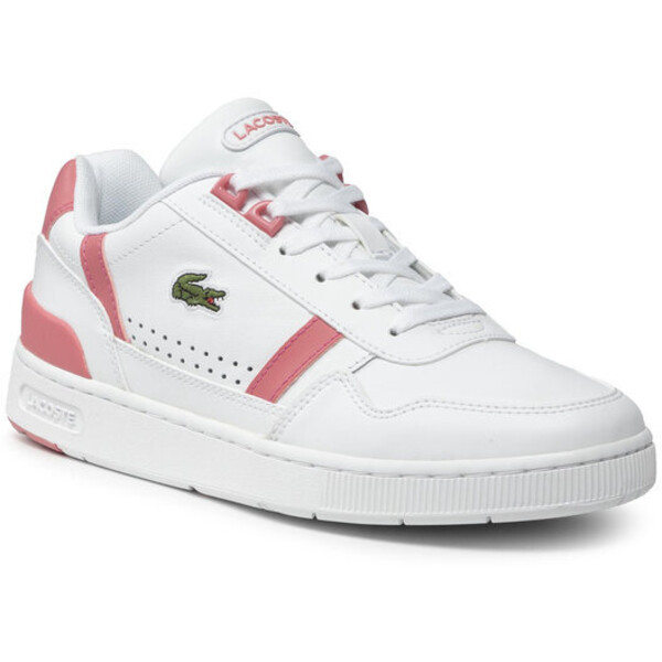 Lacoste Sneakersy T-Clip 0121 2 Sfa 7-42SFA00301T4 Biały