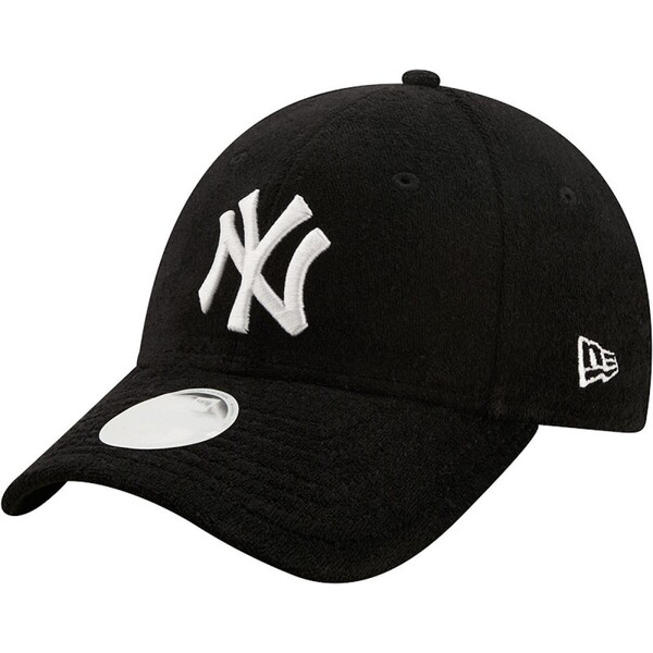 Damska czapka z daszkiem NEW ERA WMNS TOWELLING 9FORTY NEW YORK YANKEES - czarna