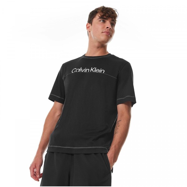 Męska koszulka treningowa Calvin Klein Men 00GMF3K133 - czarna