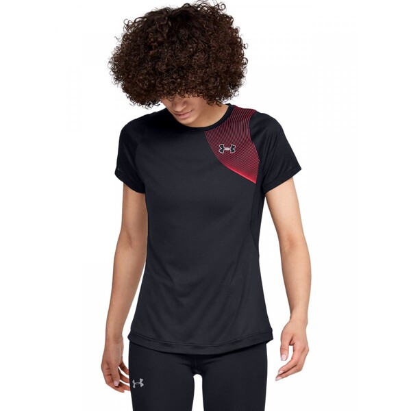 Damska koszulka do biegania UNDER ARMOUR ISO-CHILL Short Sleeve - czarna