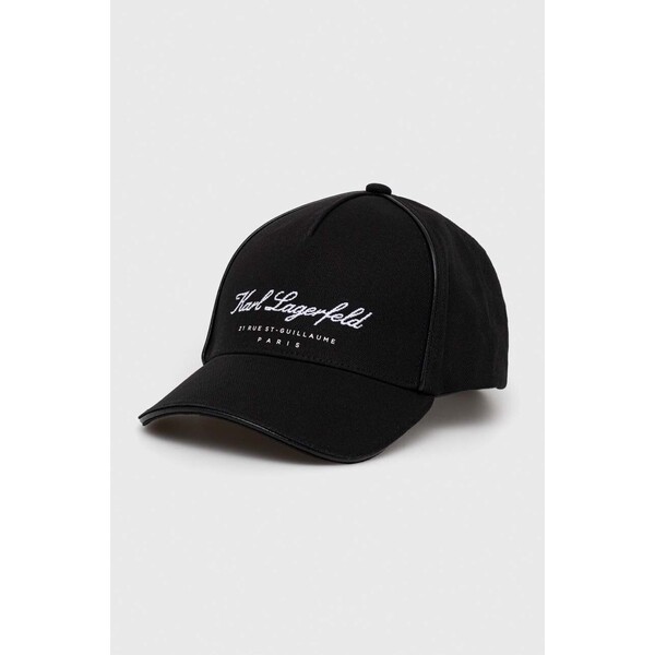 Karl Lagerfeld czapka z daszkiem bawełniana 235W3404