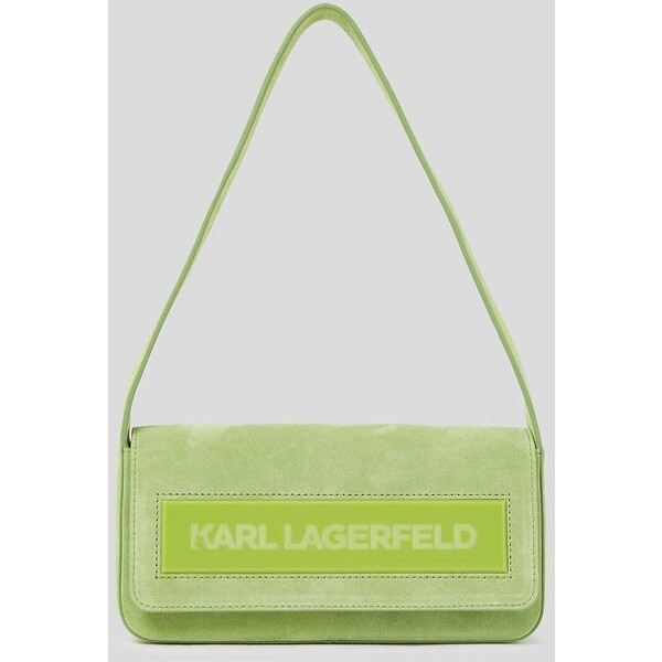 Karl Lagerfeld torebka zamszowa ICON K MD FLAP SHB SUEDE 235W3044