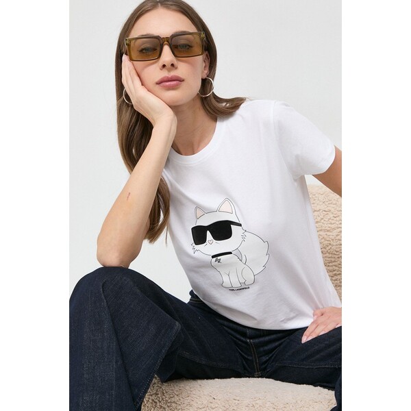 Karl Lagerfeld t-shirt bawełniany 230W1703