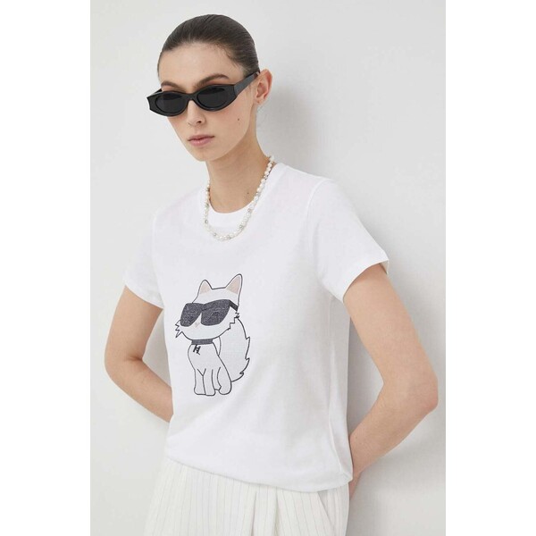 Karl Lagerfeld t-shirt bawełniany 230W1771