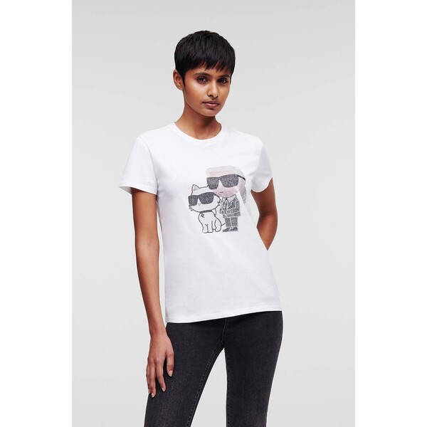 Karl Lagerfeld t-shirt bawełniany 230W1772