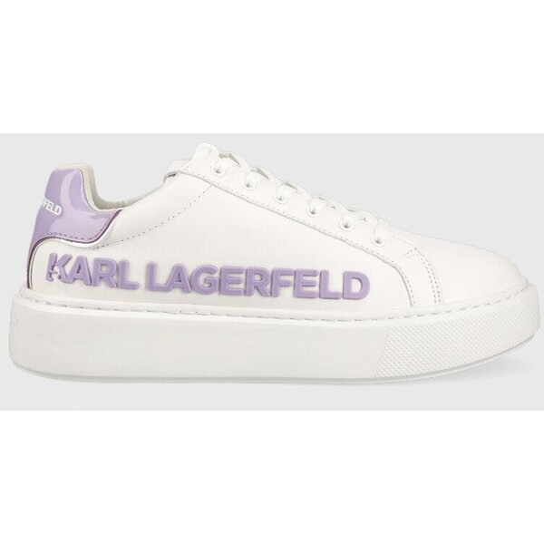 Karl Lagerfeld sneakersy skórzane MAXI KUP KL62210.01V