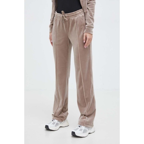 Juicy Couture spodnie dresowe welurowe JCAPW045.379