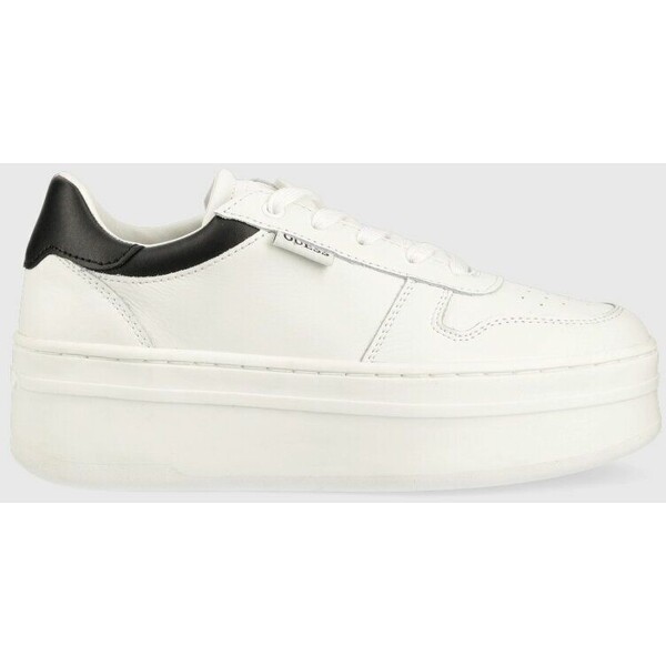 Guess sneakersy LIFET FL6LIF.LEA12.WHBLK