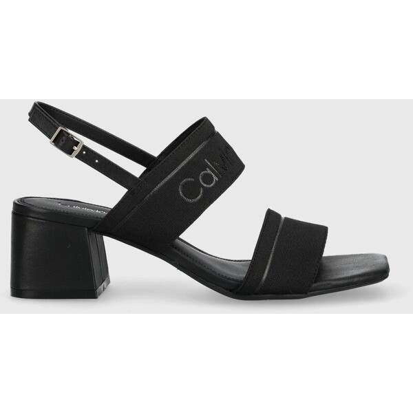 Calvin Klein sandały SQUARED BLK HL SANDAL 45 HE HW0HW01635