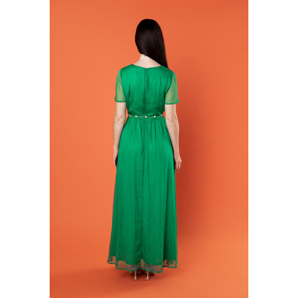 Quiosque Maxi sukienka z paskiem z pereł 4SQ005903