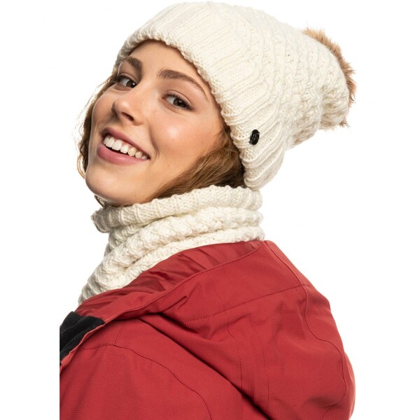 Damska czapka zimowa ROXY Blizzard - złamana biel