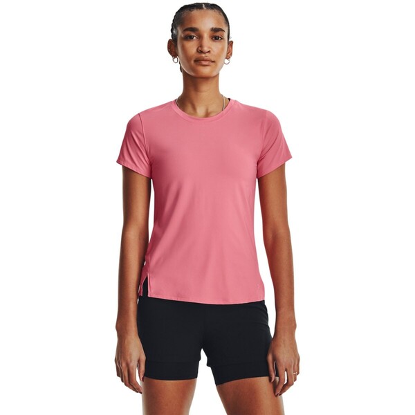 UNDER ARMOUR Damska koszulka do biegania Under Armour UA Iso-Chill Laser Tee - różowa