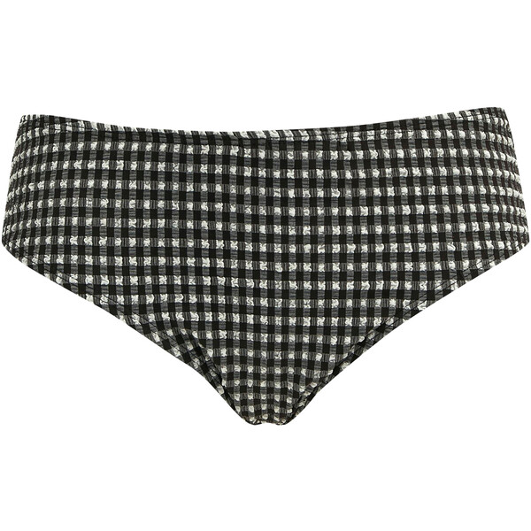 Orsay Czarne damskie figi bikini w kratkę 955196-98