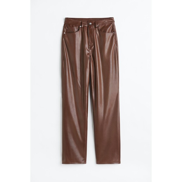 H&M Spodnie 90s Straight - 1087396001 Brown