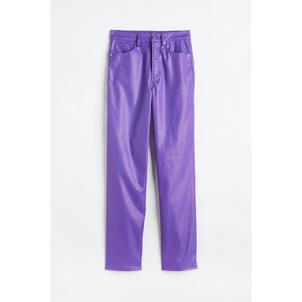 H&M Spodnie 90s Straight - 1087396001 Fioletowy
