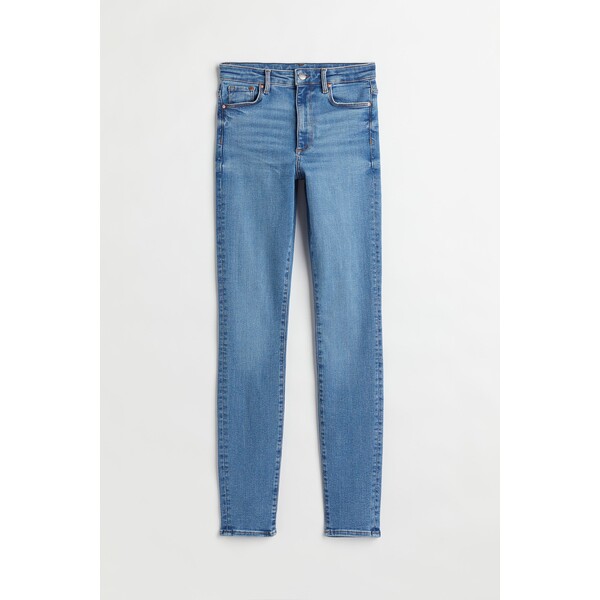 H&M Shaping Skinny High Jeans - 0986343019 Niebieski denim