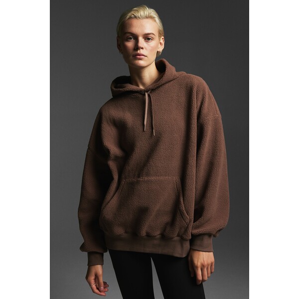H&M Bluza miś z kapturem DryMove™ - 1179614002 Brązowy