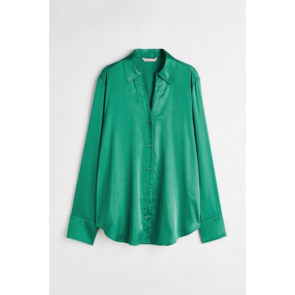 H&M Bluzka z dekoltem w serek - 0939703092 Zielony