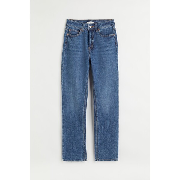 H&M Slim High Ankle Jeans - 0941374008 Niebieski denim