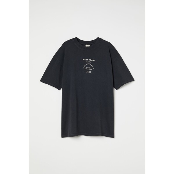 H&M T-shirt z nadrukiem - 1004271048 Szaroczarny/West Coast