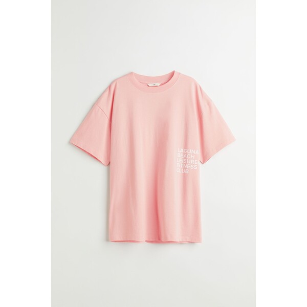 H&M T-shirt z nadrukiem - 1004271048 Różowy/Laguna Beach
