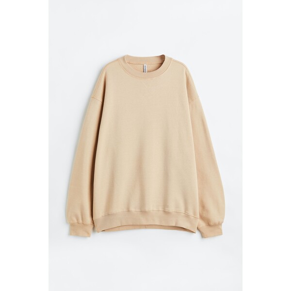 H&M Bluza oversize - 0994088001 Beżowy