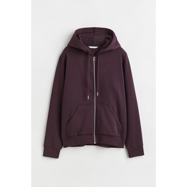 H&M Rozpinana bluza z kapturem - 0984902035 Ciemnobrązowy