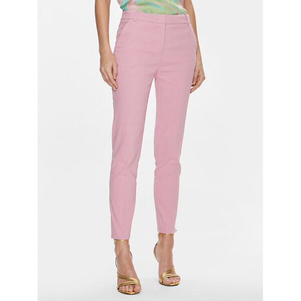 Pinko Spodnie materiałowe Bello 100155 A0IM Różowy Slim Fit