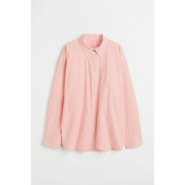 H&M Bawełniana koszula - 1058829001 Różowy/Paski
