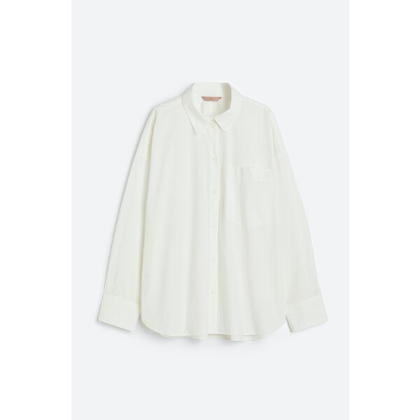 H&M Bawełniana koszula - 1058829004 Biały