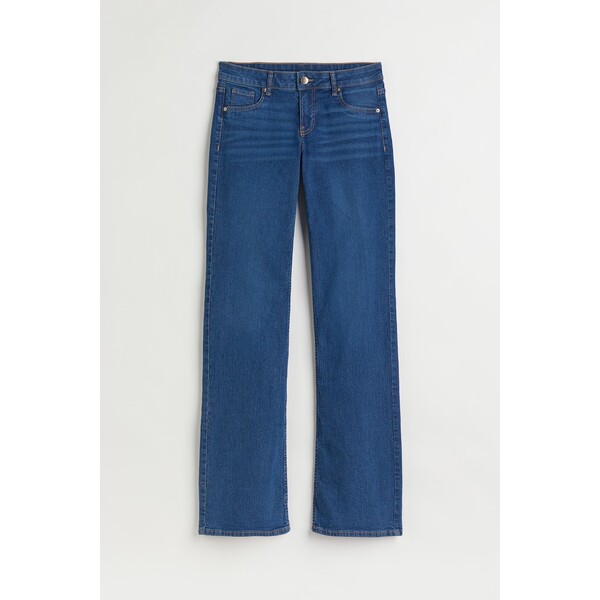 H&M Bootcut Low Jeans - 1074489011 Ciemnoniebieski denim