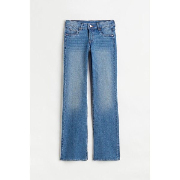 H&M Bootcut Low Jeans - 1074489011 Niebieski denim