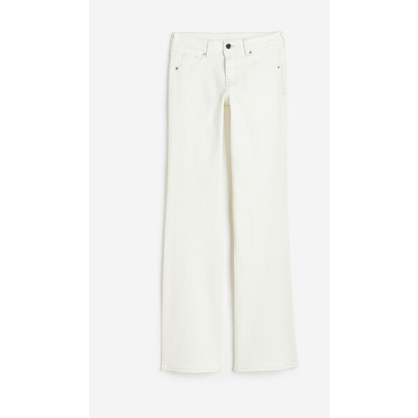 H&M Bootcut Low Jeans - 1074489011 Biały