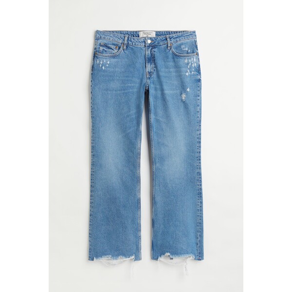 H&M H&M+ 90s Flare Low Jeans - Niska talia - Długa - 1043622004 Niebieski denim
