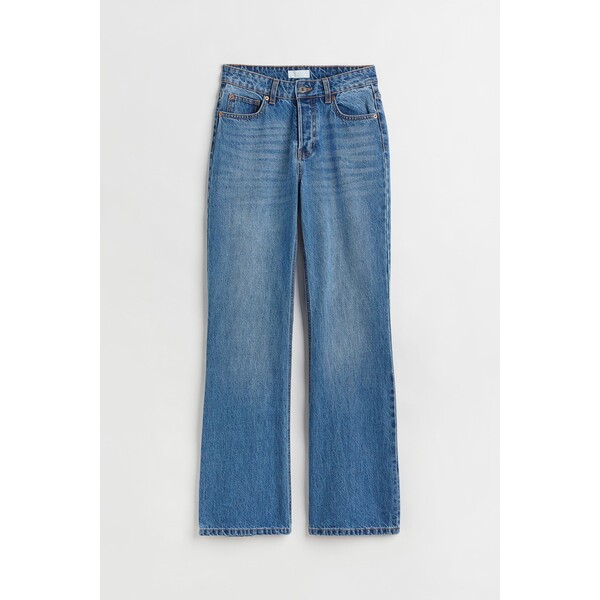 H&M Bootcut Low Jeans - 1058048001 Niebieski denim
