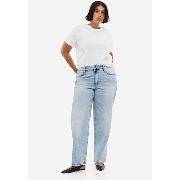 H&M Baggy Low Jeans - 1113296026 Jasnoniebieski denim
