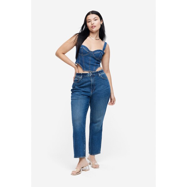 H&M Curvy Fit Vintage Mom Ultra High Jeans - 1185379001 Niebieski denim