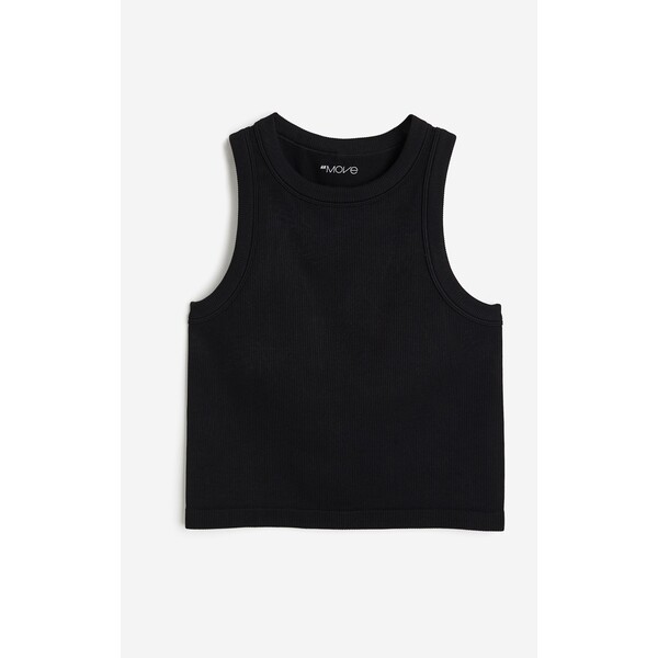 H&M Sportowa koszulka DryMove™ Seamless - 1131599004 Czarny