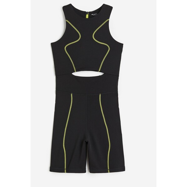 H&M Kombinezon sportowy DryMove™ - Okrągły dekolt - Bez rękawów - 1157545001 Czarny